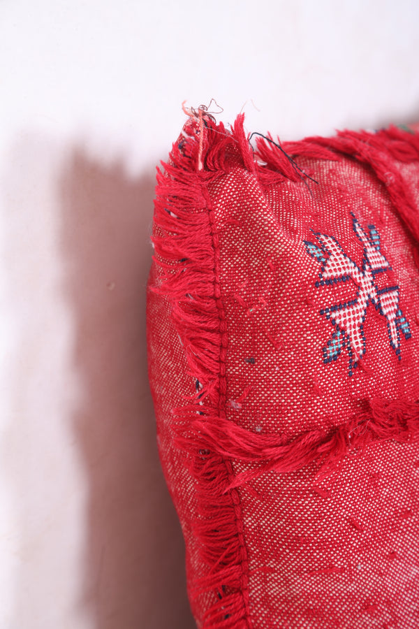 Vintage moroccan pillow 16.1 INCHES X 16.1 INCHES