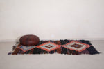 Vintage handmade moroccan berber runner rug  3.1 FT X 7.7 FT