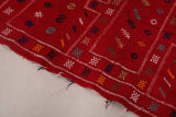 Handwoven Red Kilim 3.2 FT X 4.7 FT