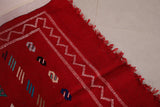 Handwoven berber kilim 3.1 FT X 4.6 FT