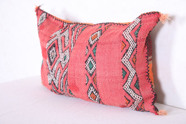 Moroccan handmade kilim pillow 16.1 INCHES X 24.8 INCHES