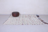 Vintage handmade moroccan berber rug 6.1 FT X 6.7 FT