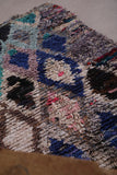 Moroccan berber boucheouite carpet 2.7 FT X 6.1 FT