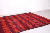 Red handwoven berber moroccan rug - 5.4 FT X 10.2 FT