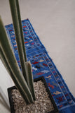 Long blue entryway berber Moroccan rug , 1.7 FT X 6.2 FT