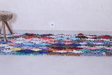 Colourful handmade moroccan berber rug 2.5 FT X 6.5 FT