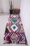 Colorful Runner Boucherouite Rug 2.7 FT X 9.1 FT