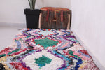 Colorful Runner Boucherouite Rug 2.7 FT X 9.1 FT