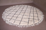 Rounded custom rug, Berber moroccan round carpet