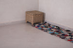 Boucherouite moroccan hallway rug 1.6 FT X 6.5 FT