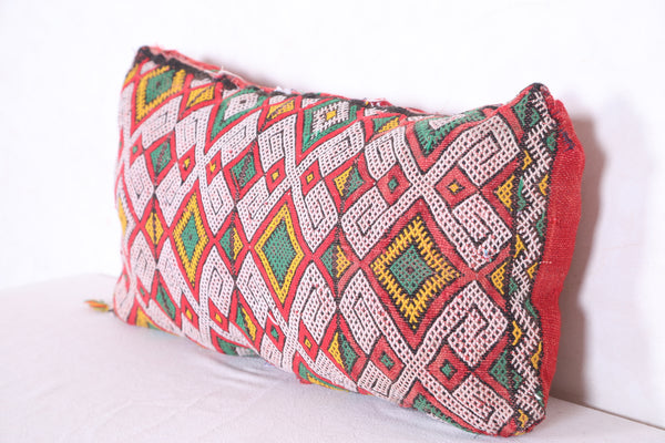 Moroccan handmade kilim pillow  13.7 INCHES X 24.8 INCHES