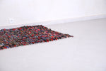 Colorful handmade moroccan berber rug - 3.4 FT X 5.1 FT