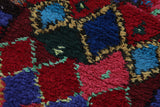 Vintage handmade moroccan berber rug 2.6 FT X 5.8 FT