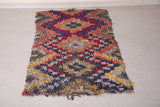 Fabulous Moroccan Boucherouite rug 2.9 FT X 5.6 FT