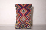 Fabulous Moroccan Boucherouite rug 2.9 FT X 5.6 FT