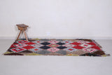 Vintage old Moroccan rug 4.4 FT X 6.8 FT