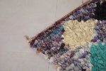 Carpet moroccan azilal Boucherouite rug 3.4 FT X 6.3 FT
