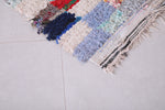 Handmade Colorful Boucherouite carpet 3.4 FT X 6.3 FT
