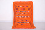 Moroccan rug Orange 3.2 FT X 5.1 FT