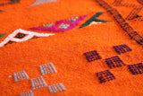 Moroccan rug Orange 3.2 FT X 5.1 FT