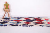 Zigzag colorful moroccan Azilal rug 2.8 FT X 6.1 FT