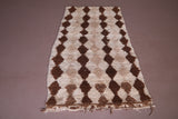 Handmade berber moroccan rug 3.1 FT X 6.3 FT