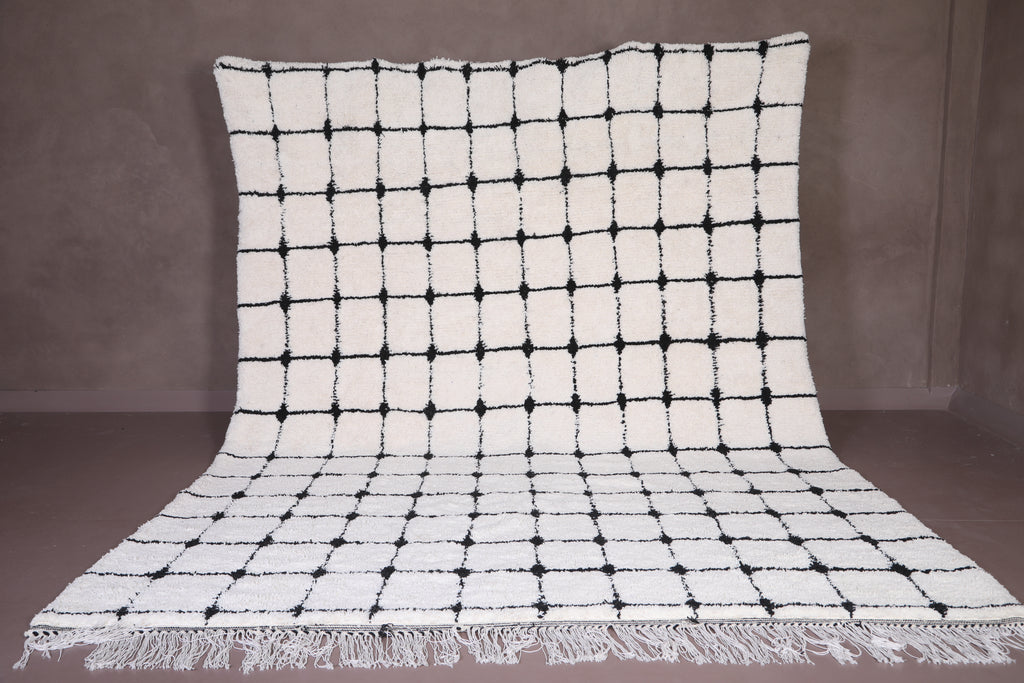 Alfombra personalizada redonda hecha a mano - marroquí beni nerain alfombra  – Beni ourain rug
