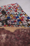 Colorful berber handmade Moroccan rug - 2.6 FT X 6.2 FT
