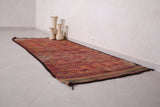 Old runner Moroccan berber rug ,3.7 FT X 8.2 FT