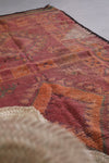 Old runner Moroccan berber rug ,3.7 FT X 8.2 FT