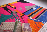 Moroccan colorful berber rug, All wool handmade carpet - Custom Rug