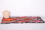 Small runner Colorful moroccan Rug 2.3 FT X 5.3 FT