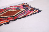 Small runner Colorful moroccan Rug 2.3 FT X 5.3 FT