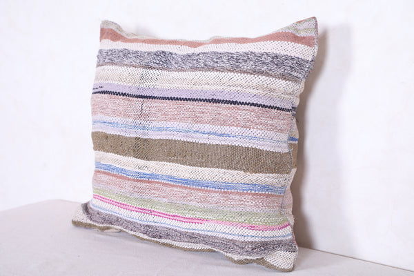 Moroccan handmade kilim pillow 16.9 INCHES X 18.8 INCHES