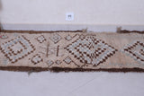 Vintage handmade moroccan berber runner rug 2.6 FT X 6.3 FT