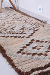 Vintage handmade moroccan berber runner rug 2.6 FT X 6.3 FT