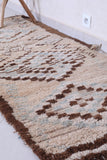 Vintage handmade moroccan berber runner rug 2.6 FT X 6.3 FT