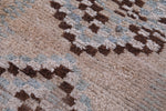 Vintage handmade moroccan berber runner rug 2.6 FT X 6.3 FT