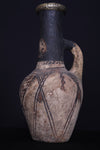 Antique moroccan clay water pot 4.1 INCHES X 8.6 INCHES