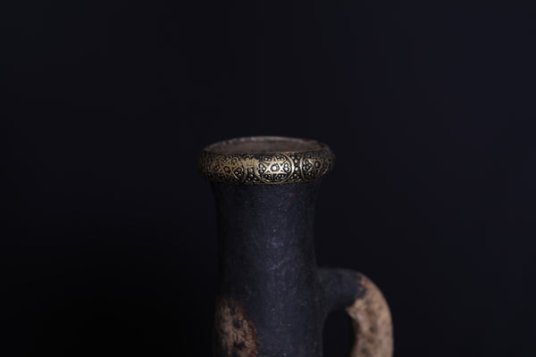 Antique moroccan clay water pot 4.1 INCHES X 8.6 INCHES