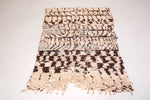 Small berber handmade Moroccan rug ,  3.9 FT X 6.2 FT