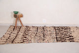 Small berber handmade Moroccan rug ,  3.9 FT X 6.2 FT