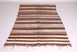 Flatwoven berber moroccan carpet - 4.5 FT X 9.1 FT