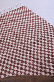 Moroccan berber handmade checkered rug 4.6 FT X 6.7 FT