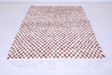 Moroccan handmade berber checkered rug 4.8 FT X 6.7 FT