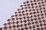 Handmade moroccan berber checkered rug 4.5 FT X 6.5 FT