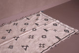 Entryway flatwoven berber Moroccan carpet  4.3 FT X 7.7 FT