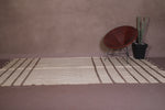 Entryway berber moroccan flatwoven rug - 6.2 FT X 10.7 FT