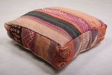 Moroccan handwoven berber rug vintage Pouf