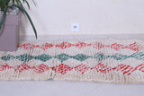 Vintage handmade moroccan berber rug 2.6 FT X 5.3 FT